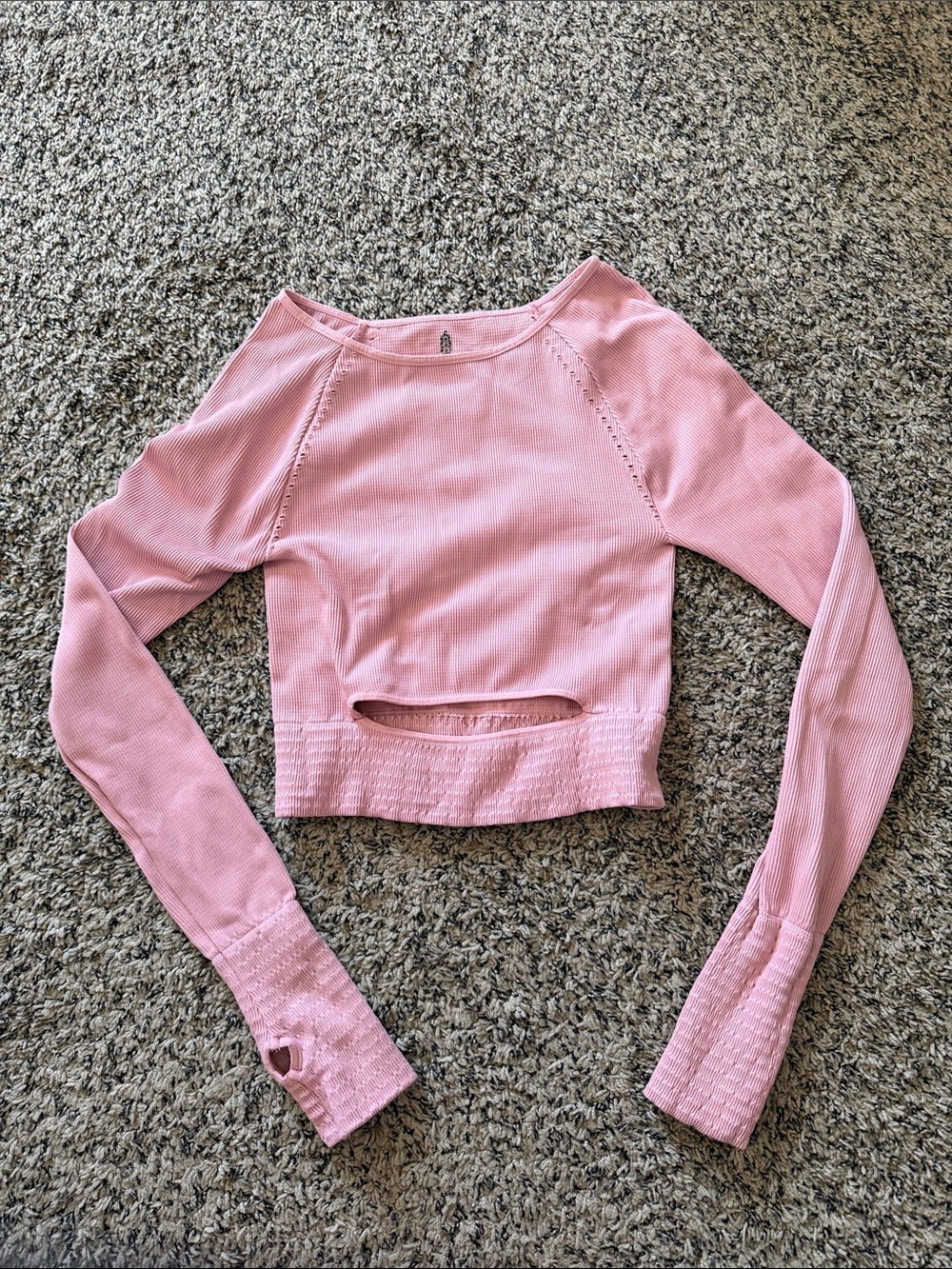 Free People Movement Cut It Out Long Sleeve- Dusty Rose - Size M-L